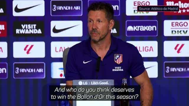 Simeone ziet maar één kanshebber voor Ballon d'Or: Messi