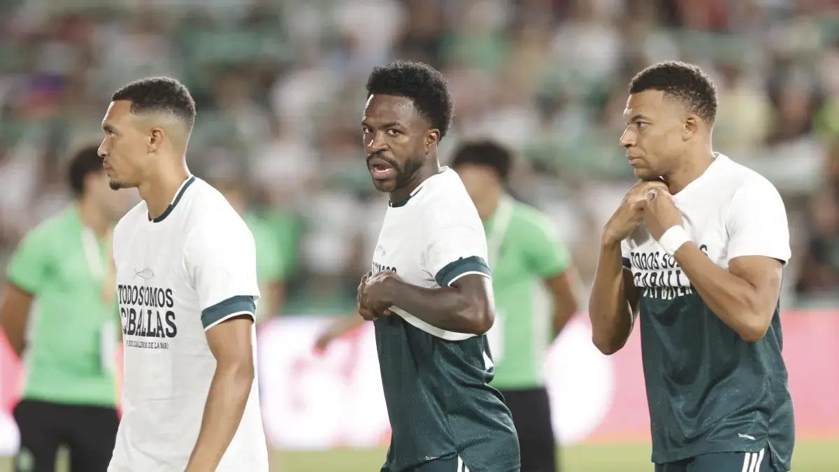 Impactante postura del Real Madrid con Mbappé, Vinicius y Konaté y la camiseta por Ceuta
