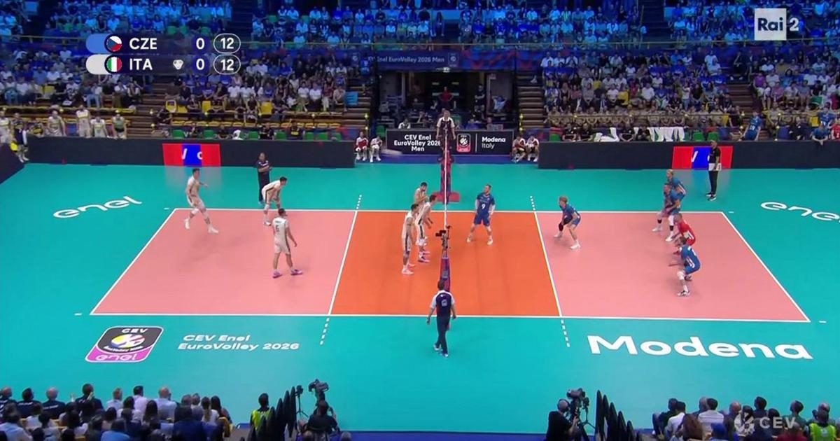 Volley maschile, Cechia-Italia 1-3: gli highlights