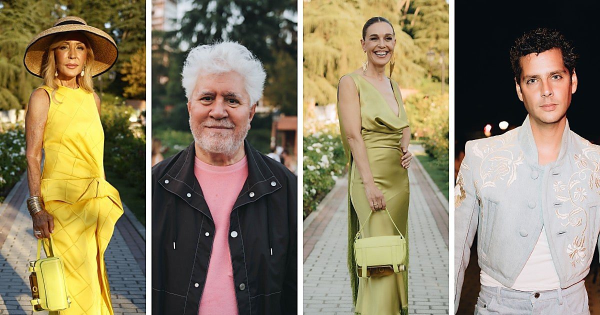 De Almodóvar a Ana Mena y Carmen Lomana: así se vistieron los famosos en el desfile de Palomo Spain