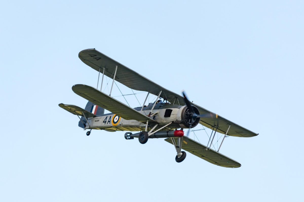 Two World War II Aircraft Conducted Flyover Of HMS Queen Elizabeth