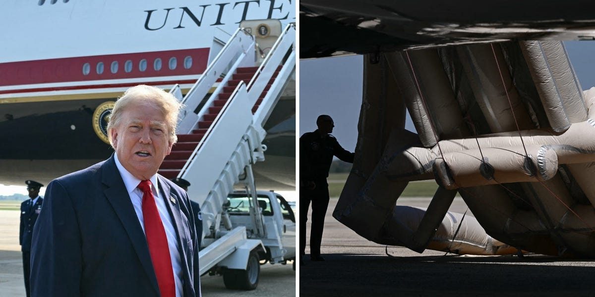 Trump's new Air Force One has had a rough journey of security concerns and operational mishaps. Here's a complete timel…