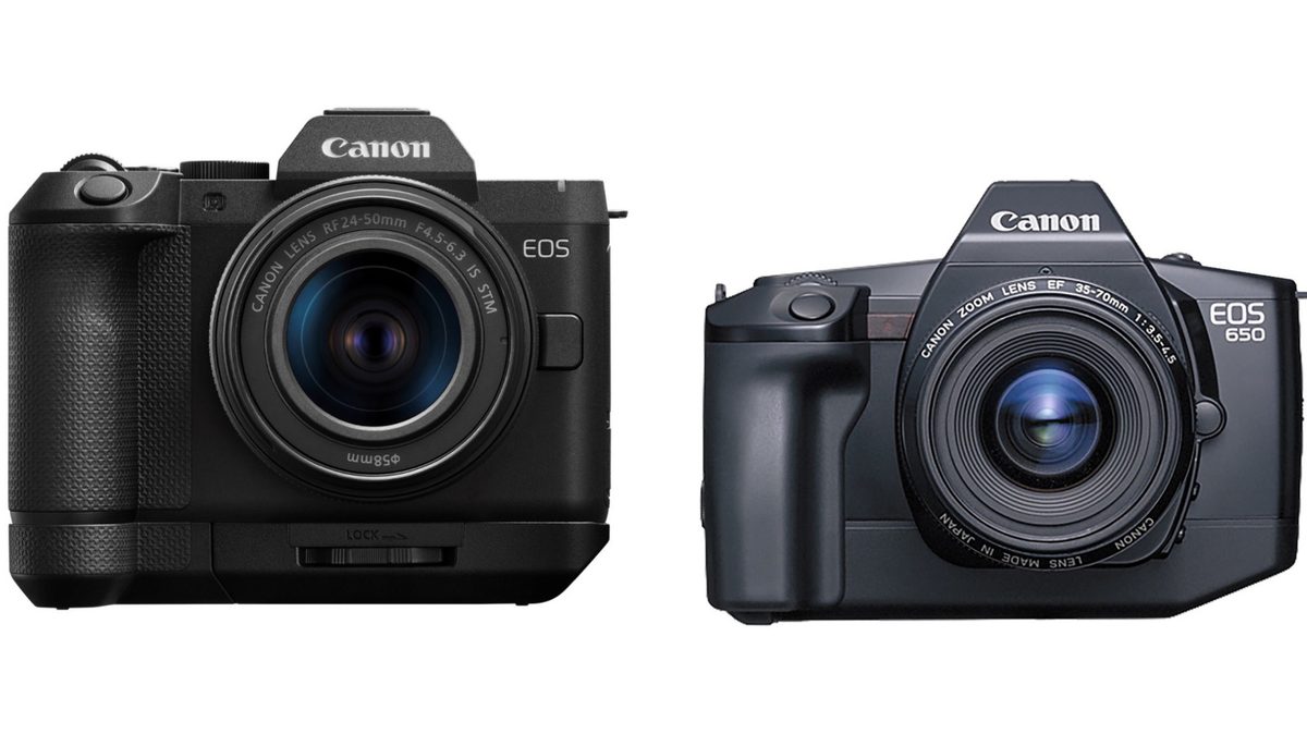 Canon's R8 II camera borrowed its styling from a classic SLR film camera