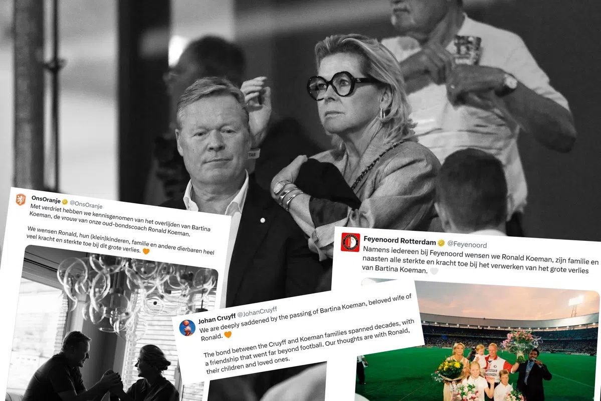 Voetbalwereld komt met steunbetuigingen na overlijden Bartina Koeman