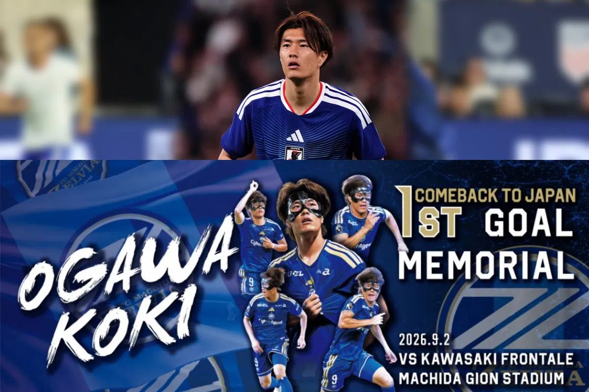 Ogawa scoort weer in Japan: bestel nu een handdoek met de ex-spits van NEC erop