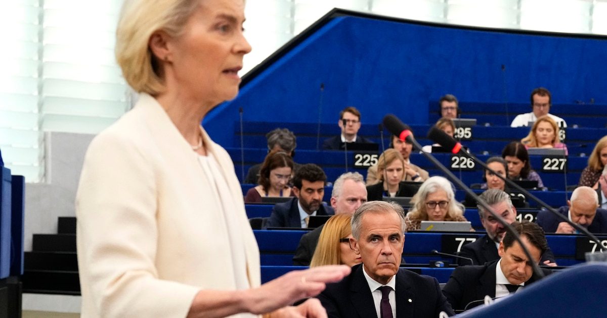 Ursula von der Leyen appelle l’Europe à s’adapter, rapidement, à un monde qui change à une “vitesse phénoménale” : “Les…