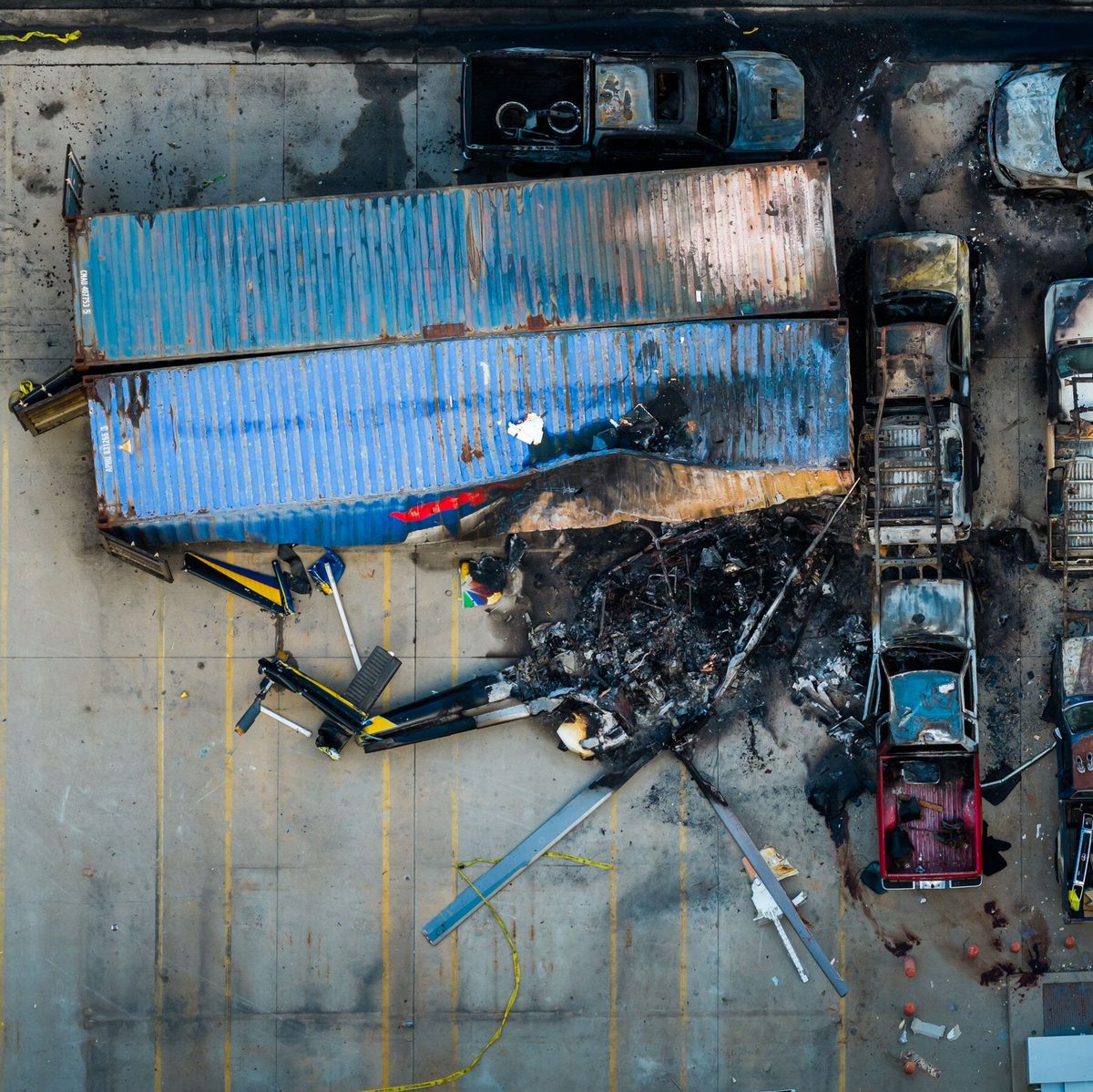News Choppers Gathered in the Los Angeles Sky. Then One Fell to Earth.