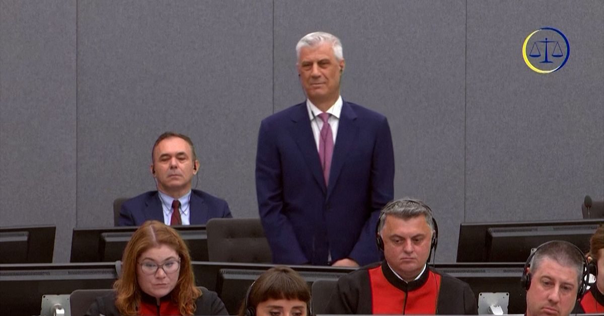 Kosovos tidigare president Hashim Thaci döms till 25 års fängelse