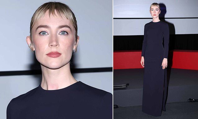 Saoirse Ronan debuts quirky short fringe as she attends Paper Plane screening in Venice as she eyes up Bond villain role