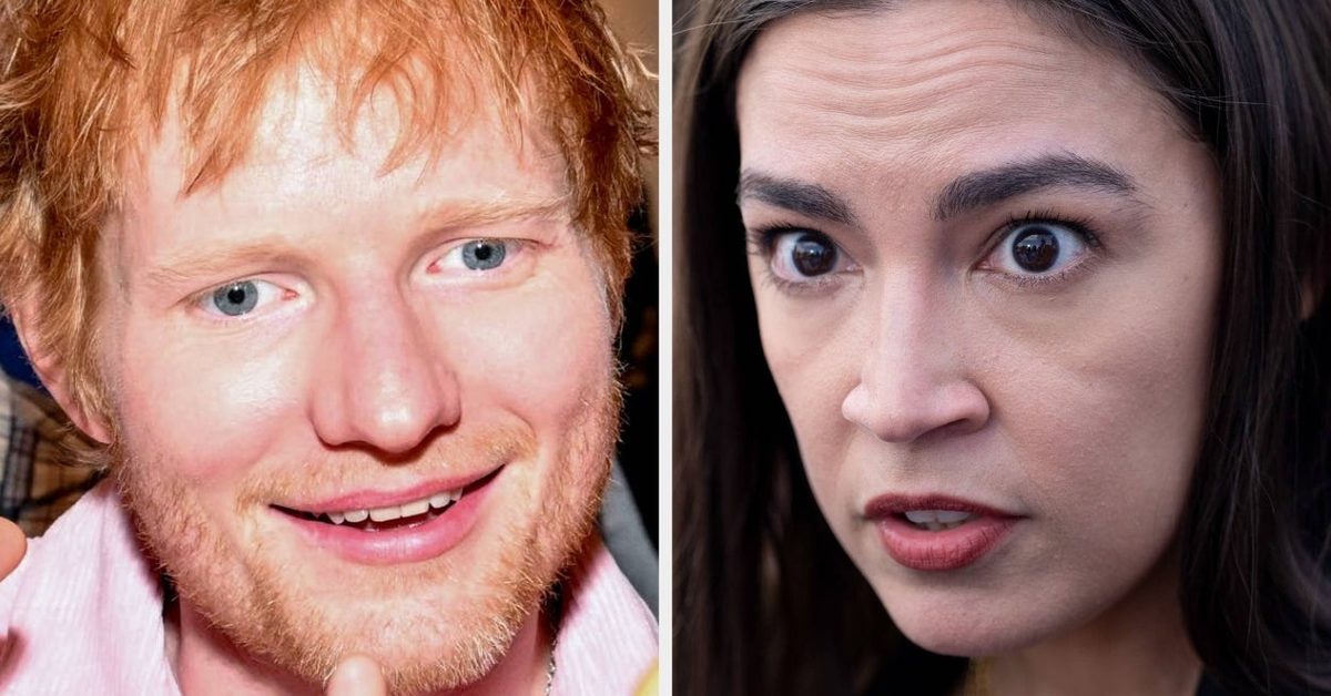 AOC Delivered A Stark Message To Ed Sheeran Amid His Macklemore Controversy