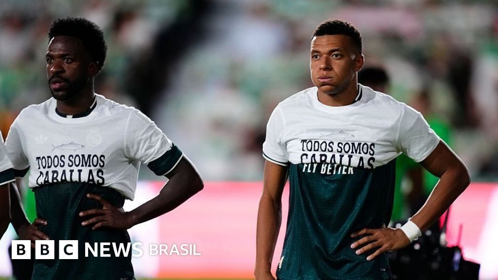 Mbappé, Vini e Konaté escondem mensagem de apoio a Ceuta antes de jogo do Real Madrid