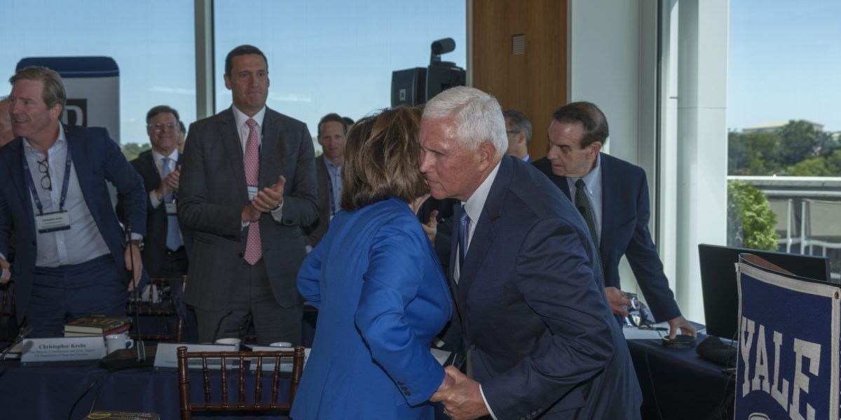 Exclusive: Inside the room where Nancy Pelosi and Mike Pence shared an emotional embrace in front of America’s leadersh…