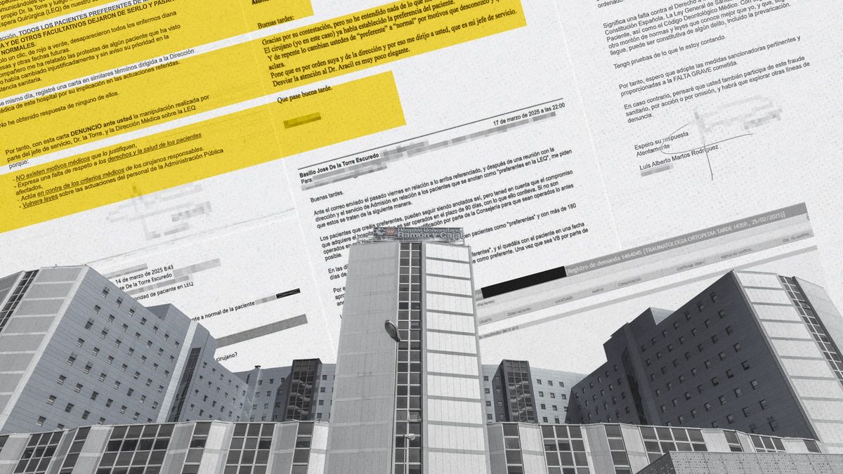 Los documentos que prueban que Madrid manipuló la lista de espera del Ramón y Cajal: “Evitad anotarlos como preferentes”