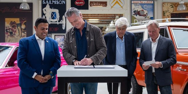 California Governor Gavin Newsom Signs Jay Leno’s Classic Car Smog Exemption Into Law