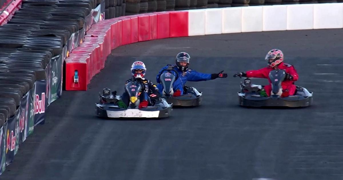 Verstappen contro 100 kart: li supera tutti in poco più di mezz'ora