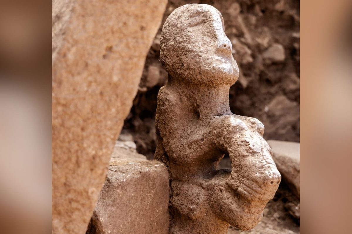 Archaeologists Uncover a Neolithic Sculpture of a Human Riding a Leopard That's 'Unlike Anything We Have Encountered Be…