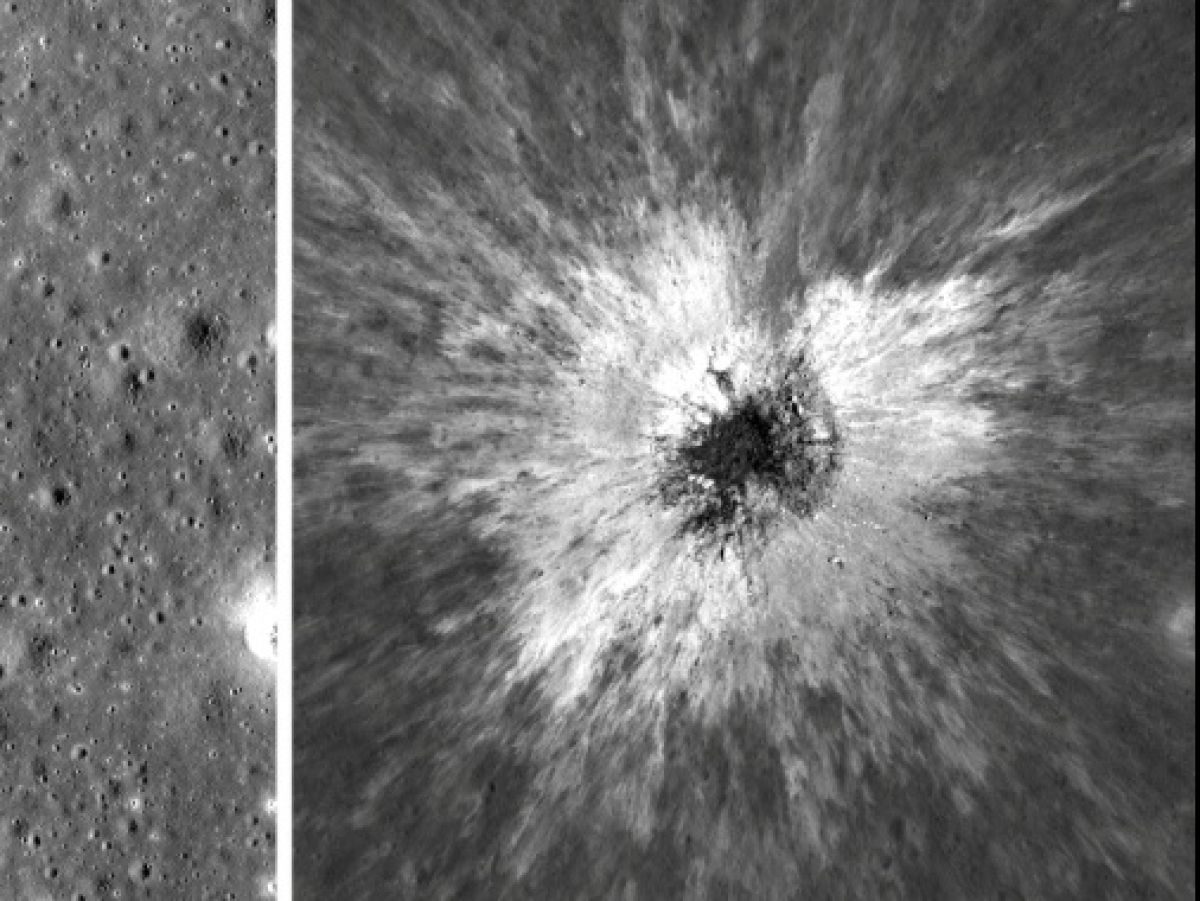 Un imposant et tout récent cratère lunaire a été découvert par une sonde de la Nasa