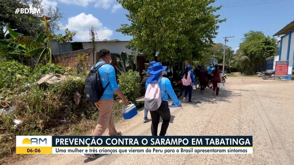 Amazonas confirma três casos de sarampo em Tabatinga, na fronteira com Peru e Colômbia