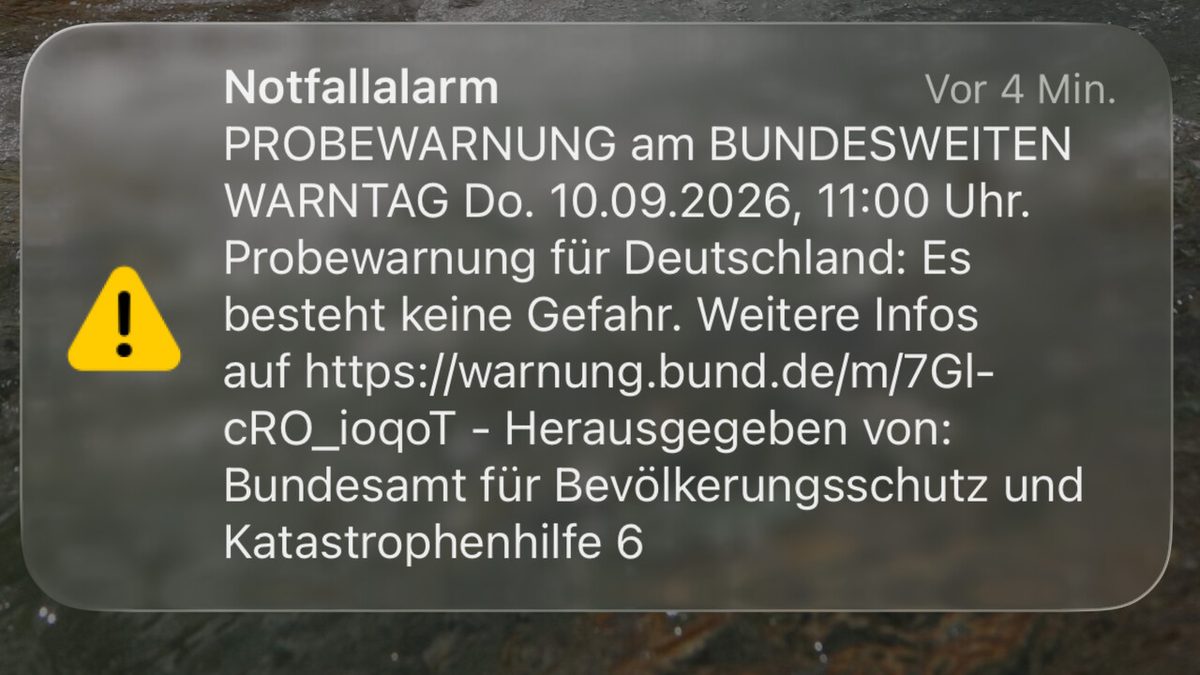 Bundesweiter Warntag 2026: BKK sieht Test für Warn­sys­teme als bestanden an