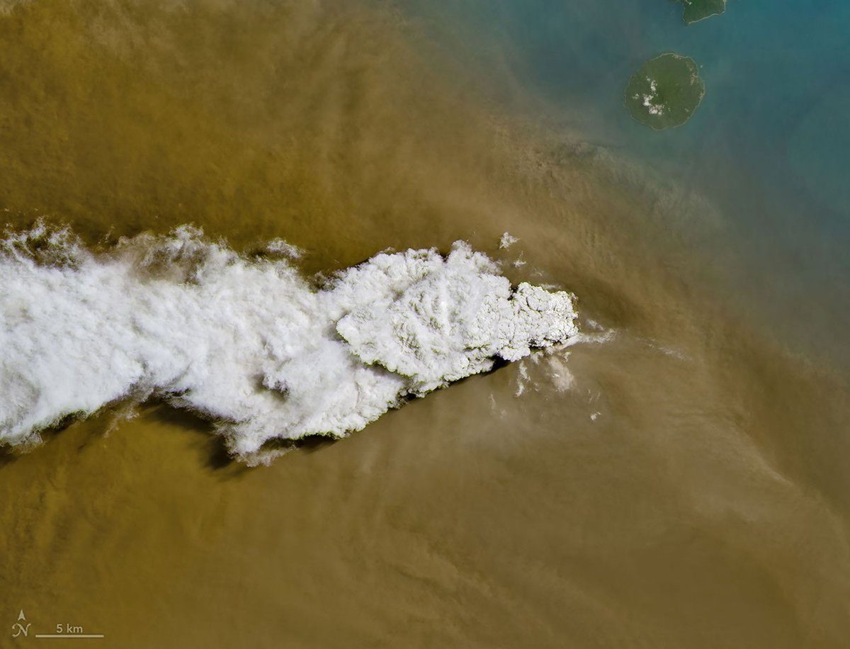 Indonesian volcano erupts with enough force to see from space