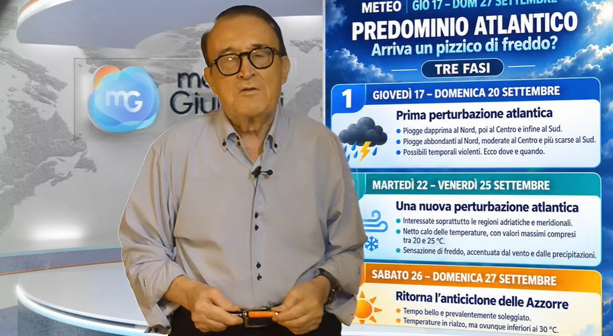Meteo, Giuliacci: «Arriva il freddo dalla Scandinavia, crollano le temperature. Ecco le tre fasi»