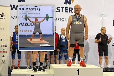 Jozef Lazou (84) verlengt zijn wereldtitel gewichtheffen: “Ik ben fitter dan iemand die op de bus zijn plaats aan mij a…