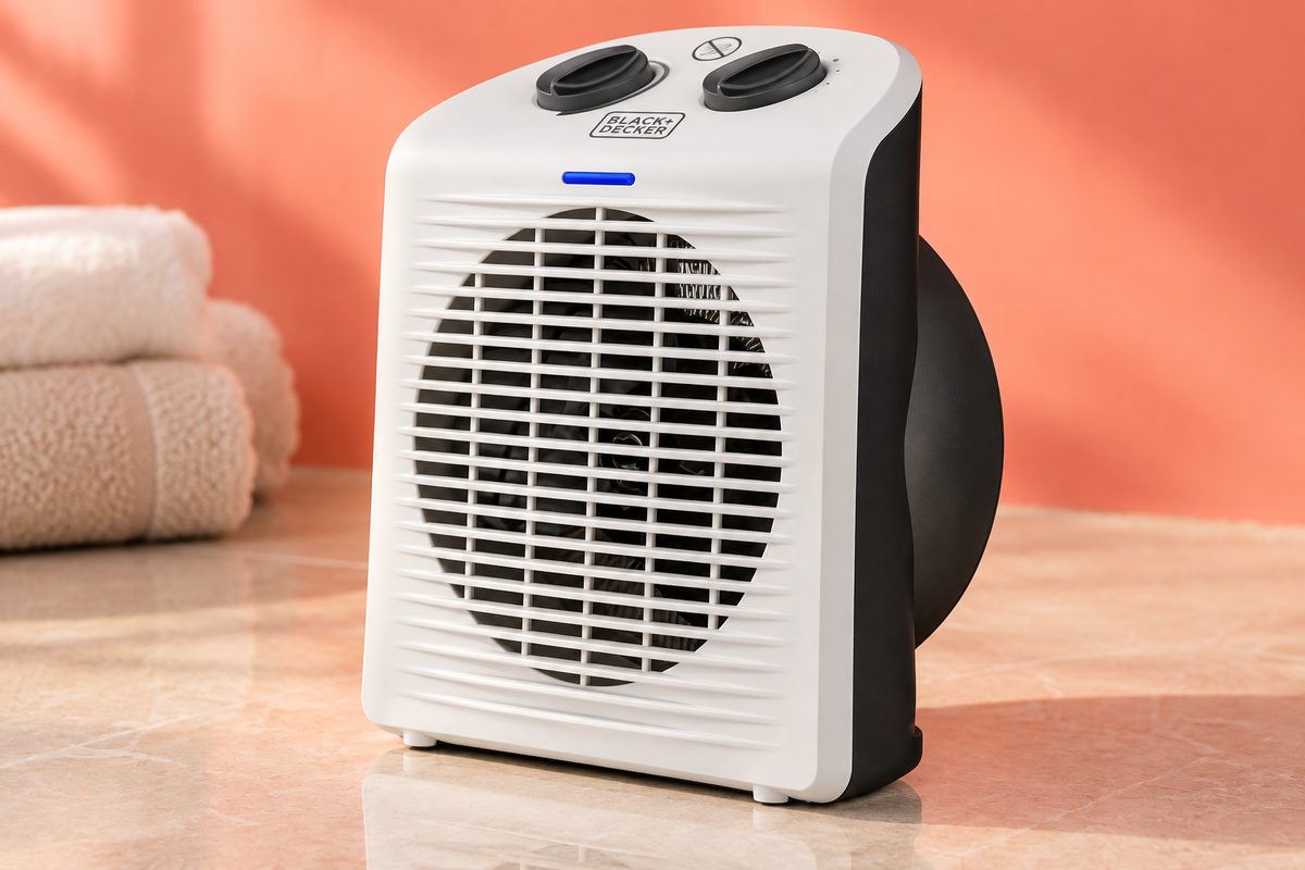 Il termoventilatore BLACK+DECKER è al 53%: bagno caldo a 16,80€