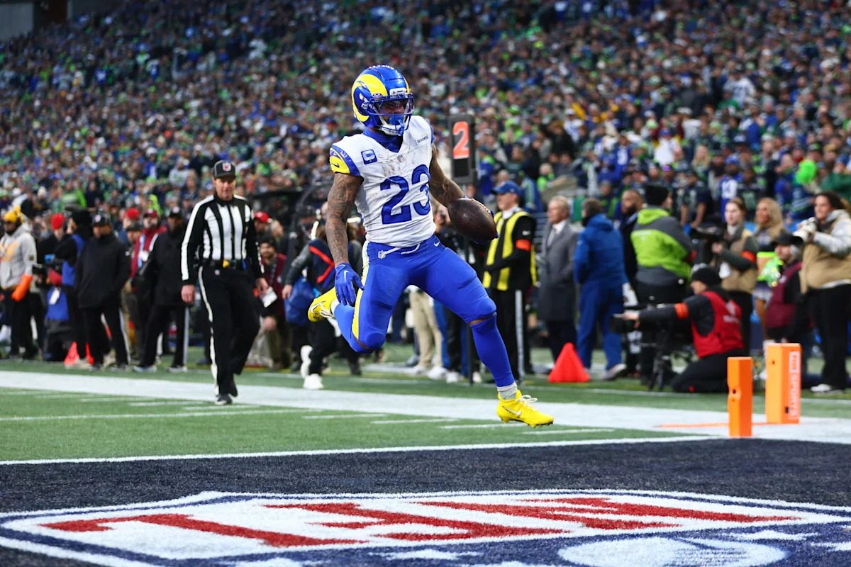 Rams RB Kyren Williams scores TD; 49ers, Rams trade INTs in Australia