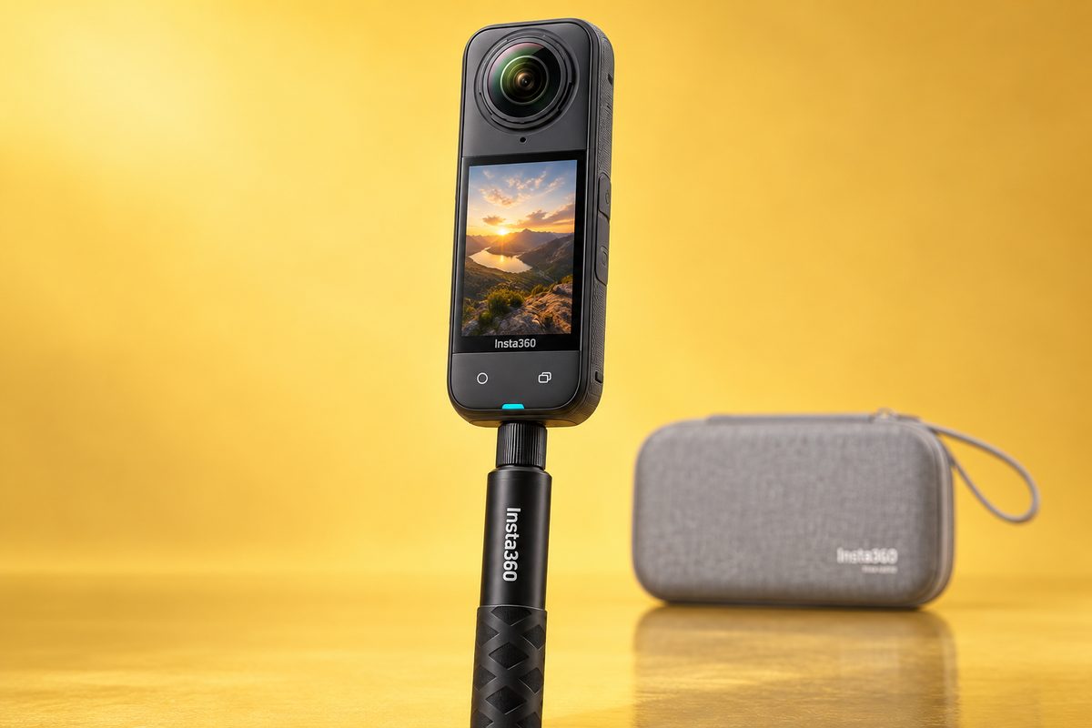 Insta360 X5 Pack Essential a 545€, minimo storico per video 360° in 8K