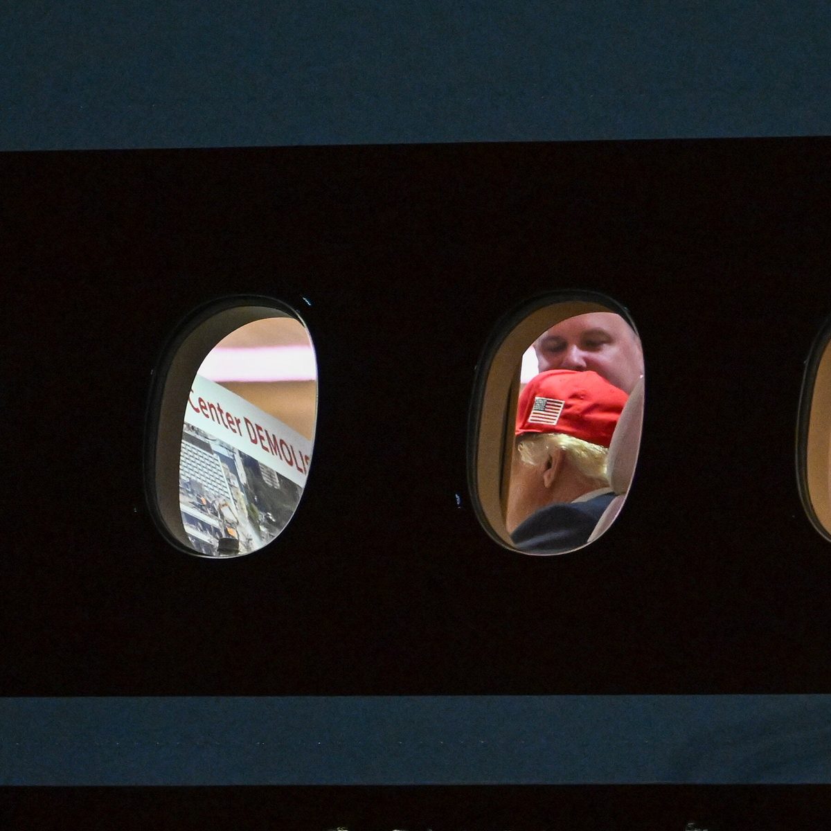 Trump Air Force One Photos Fuel Kennedy Center Demolition Speculation