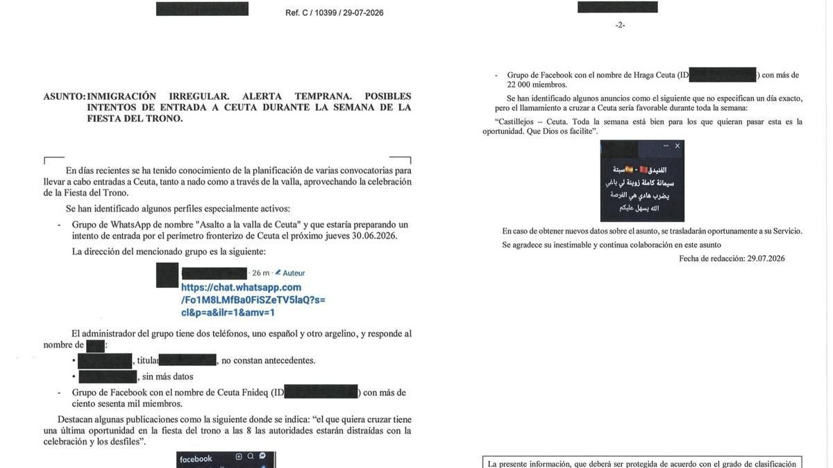 La jueza que investiga la crisis de Ceuta pide al Gobierno los documentos desclasificados