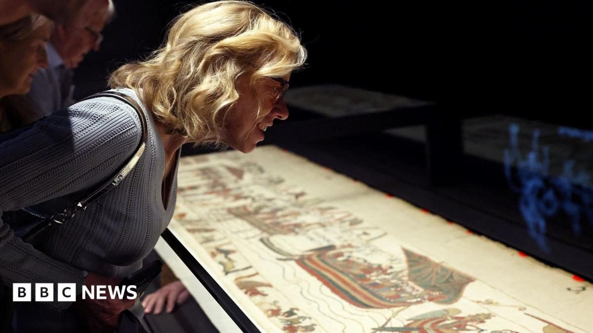 Bayeux Tapestry unveiled to UK public for first time at British Museum