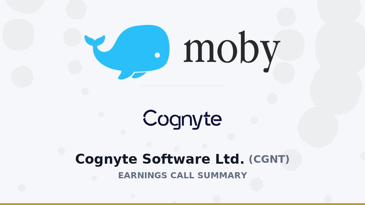 Cognyte Software Ltd. Q2 2027 Earnings Call Summary
