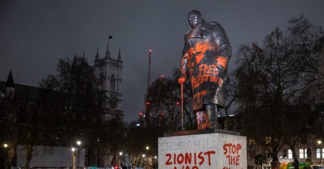 Pro-Palestine Activist Who Spray Painted London's Churchill Statue Avoids Punishment