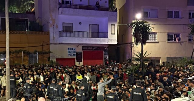 Watch: Ceuta Chaos as Invading Migrants Rush to Claim New 'Temporary' Shelter