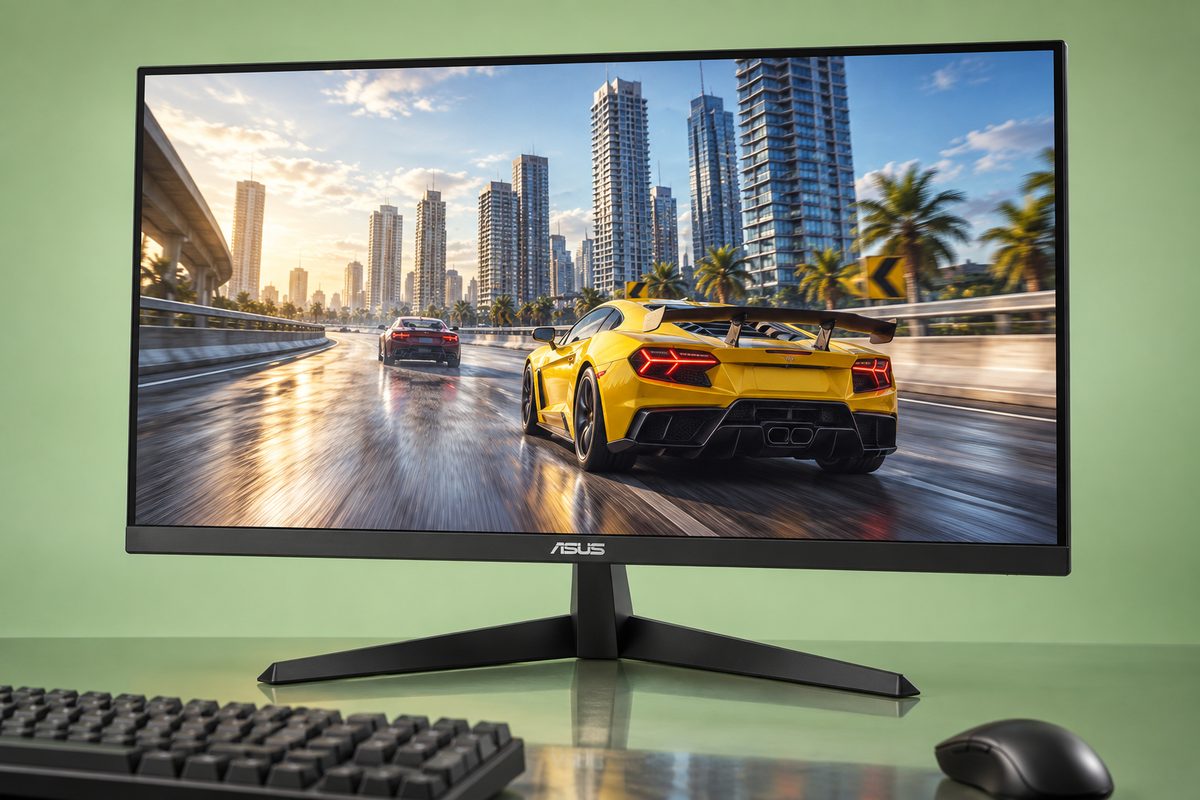 Il monitor ASUS da 27 pollici scende a 99€, 120 Hz che fanno la differenza