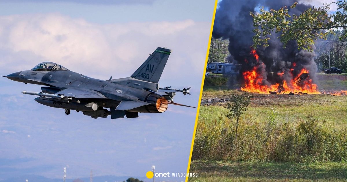 Katastrofa myśliwca F-16. Armia USA wydała komunikat w sprawie pilota