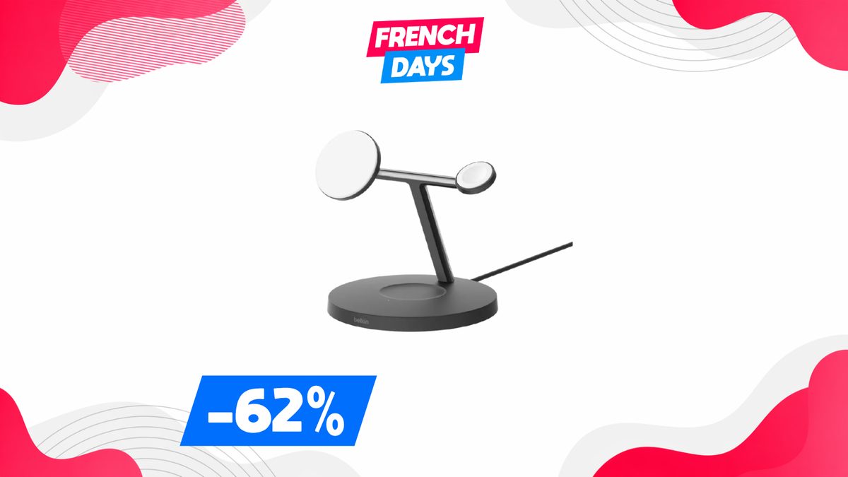 Ce chargeur à induction 3-en-1 passe sous les 50€ grâce à une offre exclusive aux French Days