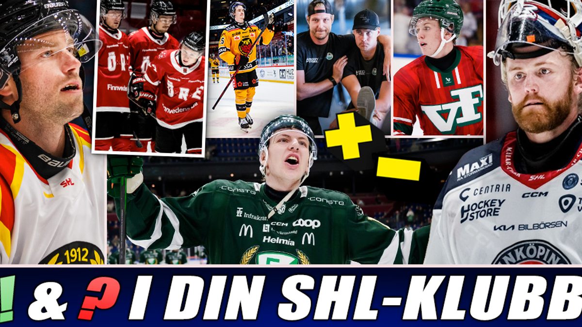 Utropstecknen och frågetecken i SHL under försäsongen