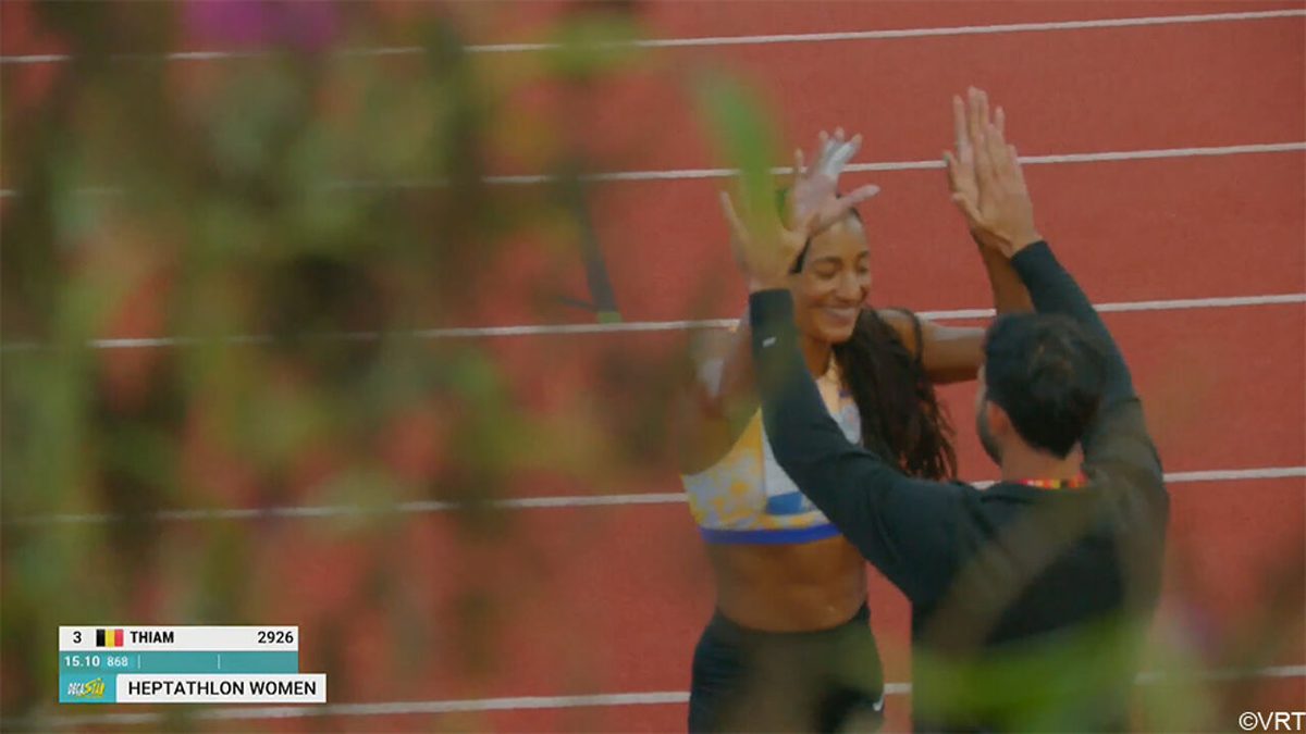 Noor Vidts sluit eerste dag op zevenkamp van Talence als leidster af, net voor Nafi Thiam (die wel 4 seizoensbestes nee…