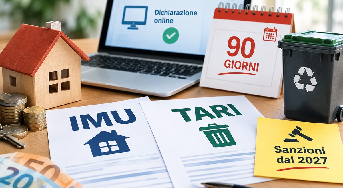 Imu e Tari, multe tagliate e nuove regole per dichiarazioni e scadenze: cosa cambia e da quando