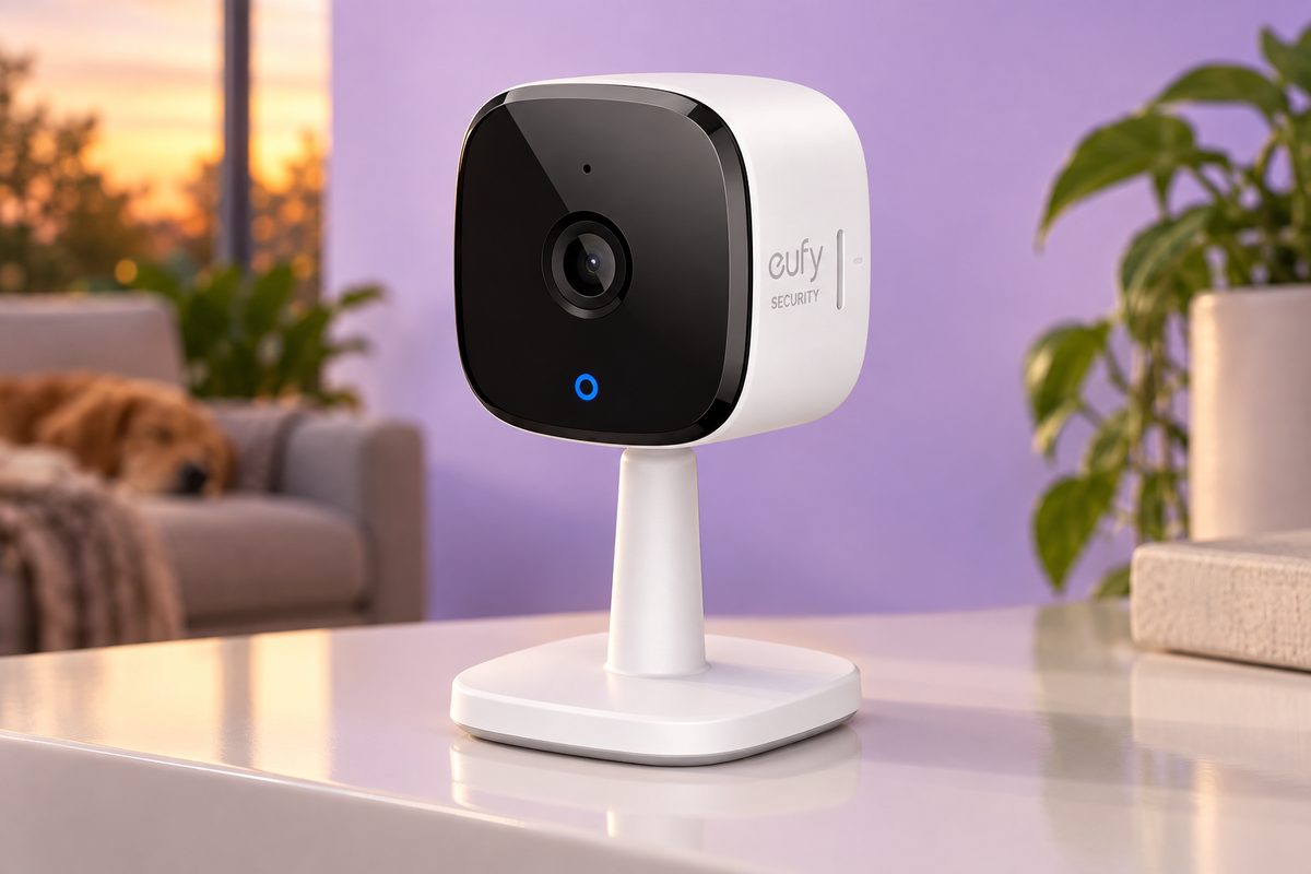eufy Indoor Cam C120 a 31,99€, vede persone e animali anche al buio
