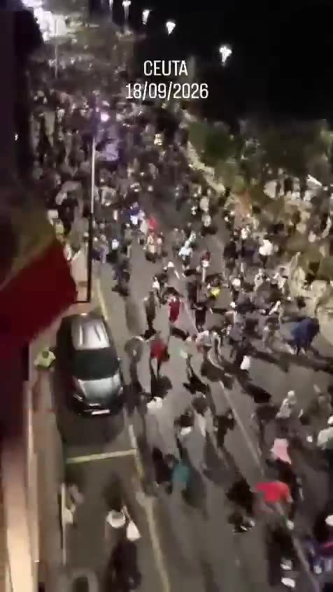 🚨🇪🇸Ceuta, Spain - last night.