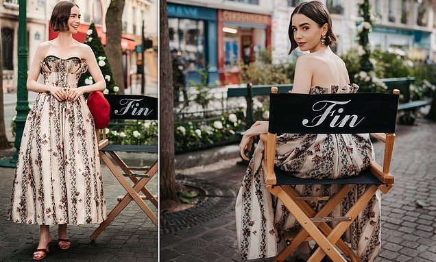 Lily Collins bids emotional farewell to her character as she marks her final day of filming Emily In Paris after seven…