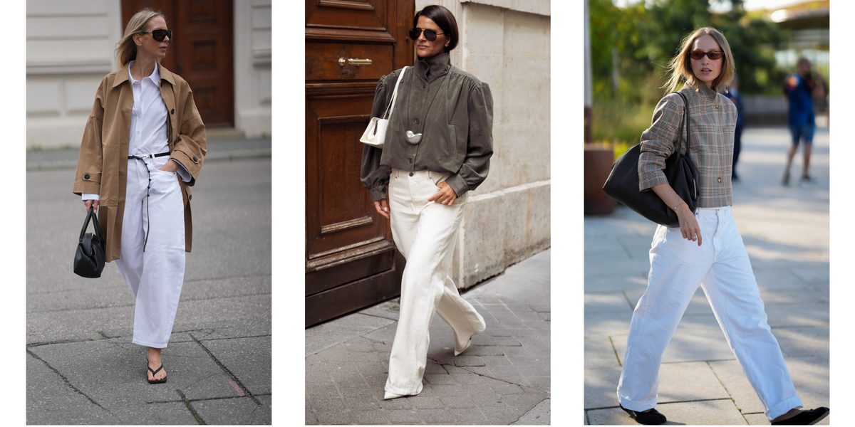 6 Ways Fashion Insiders Style White Jeans for Fall