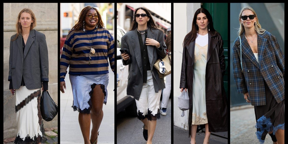 How to Style the Lace-Trim Trend For Fall
