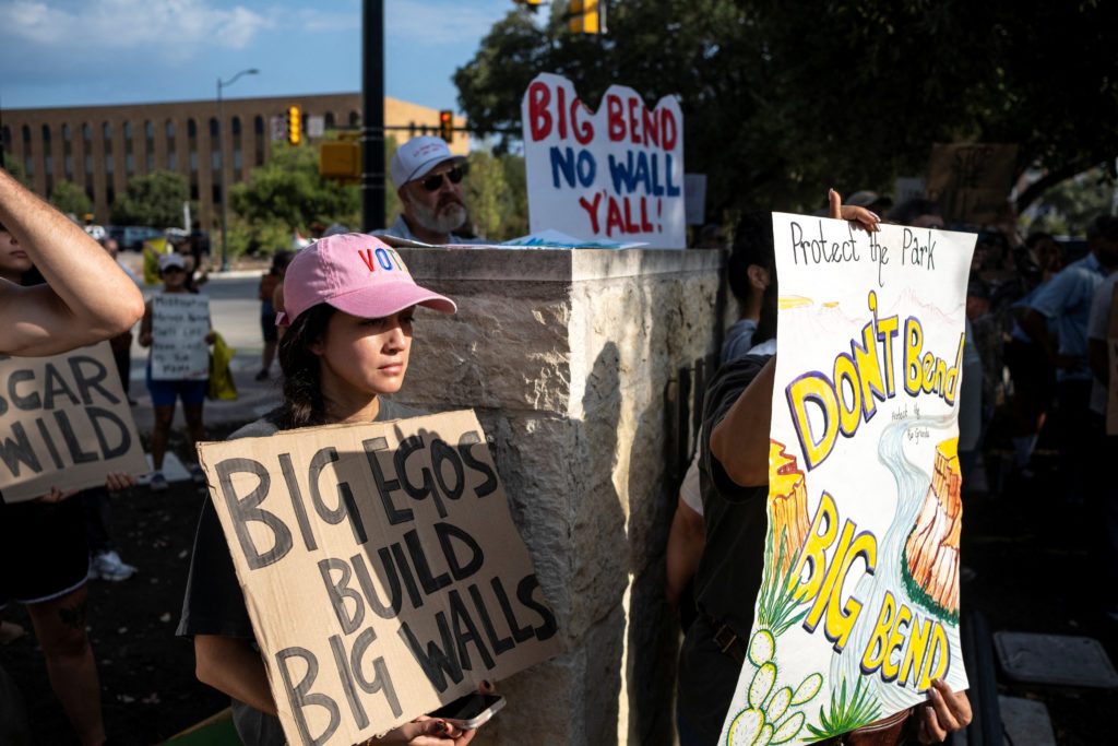 Trump administration begins building border wall in Big Bend region of Texas