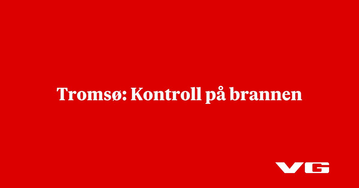 Tromsø: Åpne flammer fra bilforhandler