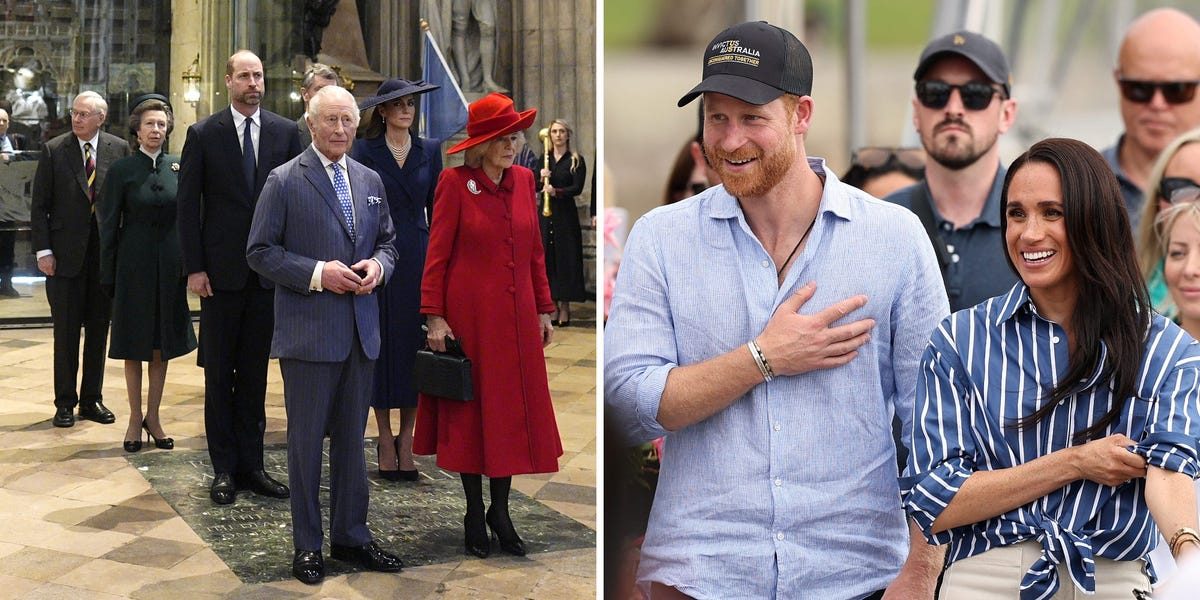 Prince Harry and Meghan Markle are back in the UK, but they're still not working royals. Here are the 11 family members…