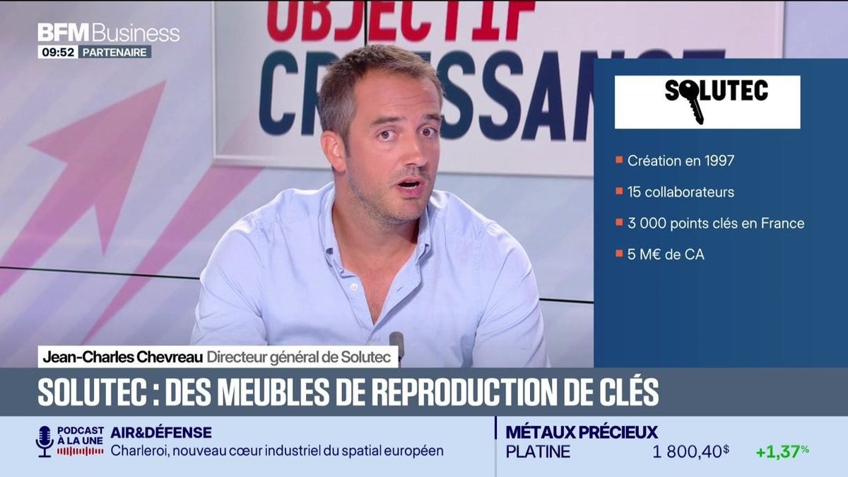 Jean-Charles Chevreau (Solutec) : Solutec, des meubles de reproduction de clés - 19/09